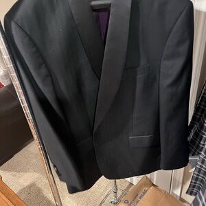 Jos. A. Bank Black Tuxedo with Structured Shoulders and Notch Lapels